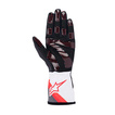 Guantes Alpinestars TECH-1 K Race V2 Graph blancos/rojos