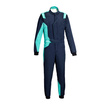 Combinaison Sparco Sprint Advanced Asymetrical bleu marine/verte (FIA)