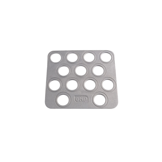 OMP Co-Driver Footrest Silver