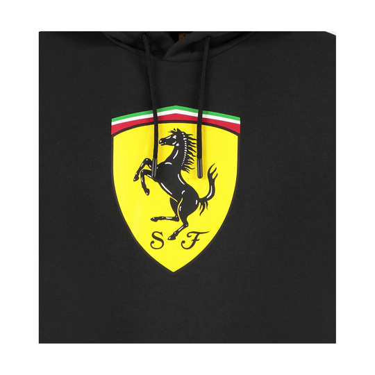 2025 Scuderia Ferrari F1 Men's Shield Hoodie Black