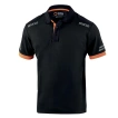 Polo Sparco Tech negro/naranja