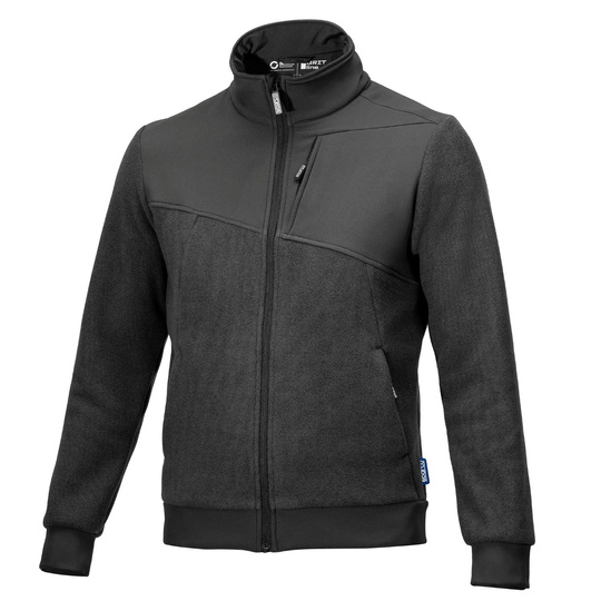 Sudadera con cremallera polar Sparco Grit gris