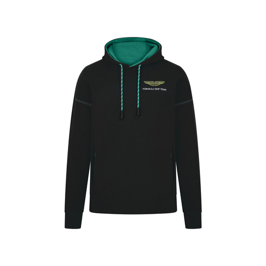 2025 Aston Martin Aramco F1 Men's Logo Black Hoody