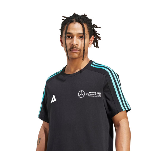 2025 Mercedes AMG Petronas F1 Mens DNA Logo T-shirt black