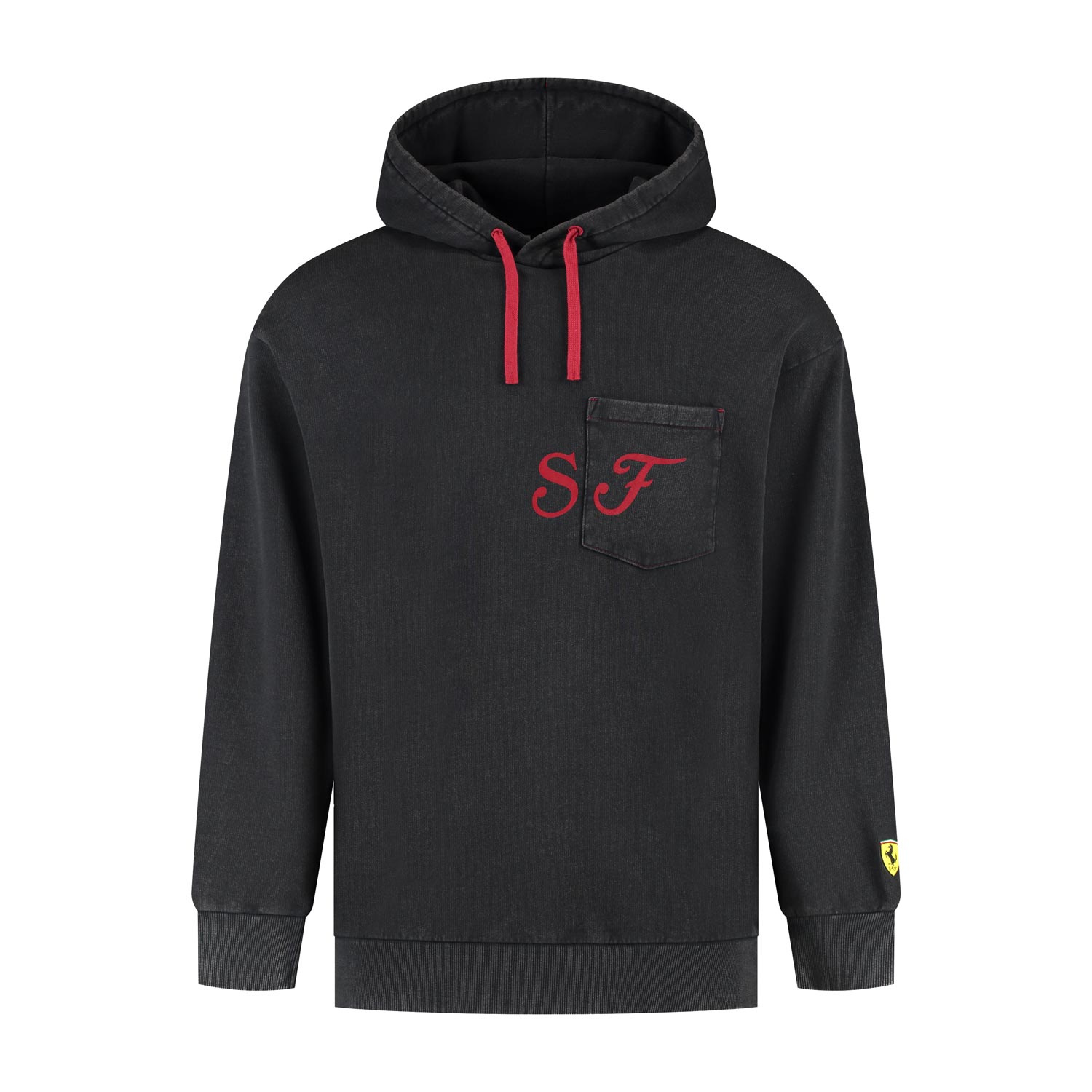 2025 Scuderia Ferrari F1 Men's Graphic Black Hoodie