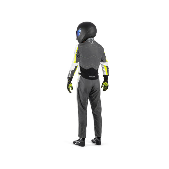 Mono de karting Sparco Kerb gris/amarillo (FIA)
