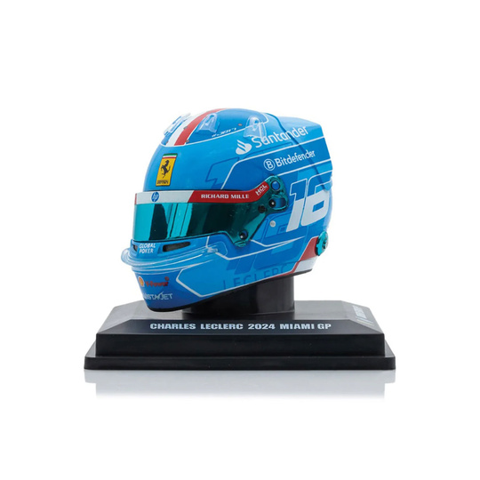 Casco en miniatura Scuderia Ferrari F1 Charles Leclerc 1:5 Miami