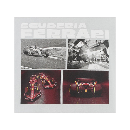 2025 Scuderia Ferrari F1 Men's Driver Gray T-shirt