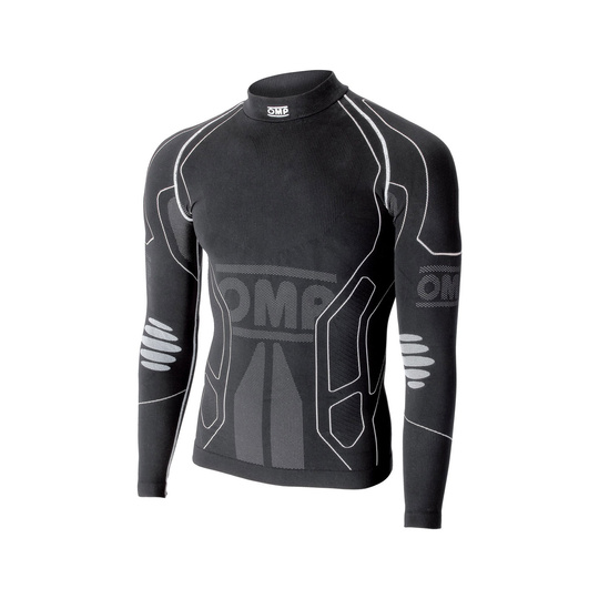Camiseta interior de cuello alto OMP KS-Winter-R negra