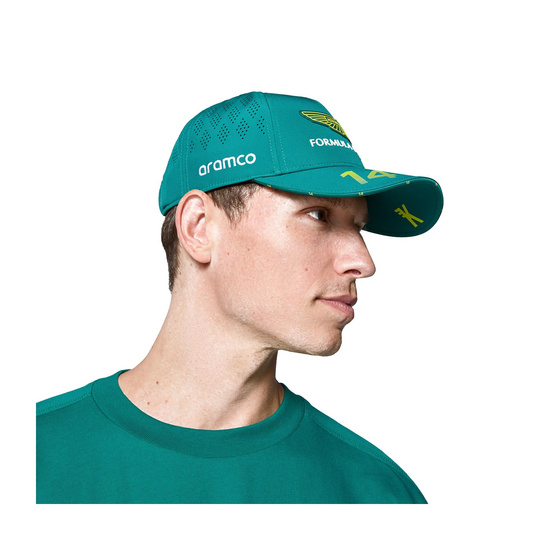2025 Aston Martin Aramco F1 Mens Alonso Team Baseball Cap green