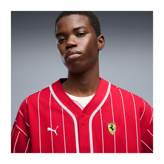 2026 Scuderia Ferrari F1 Italy Mens Retro Baseball Shirt red
