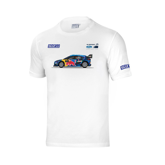 Sparco M-Sport WRT Mens Car T-shirt white