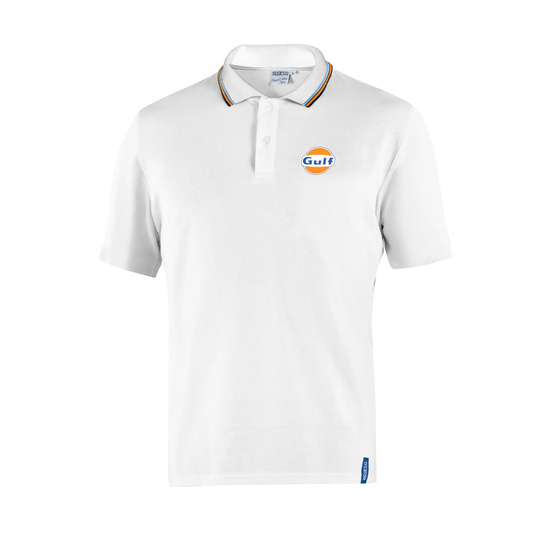 Polo Sparco Gulf blanc