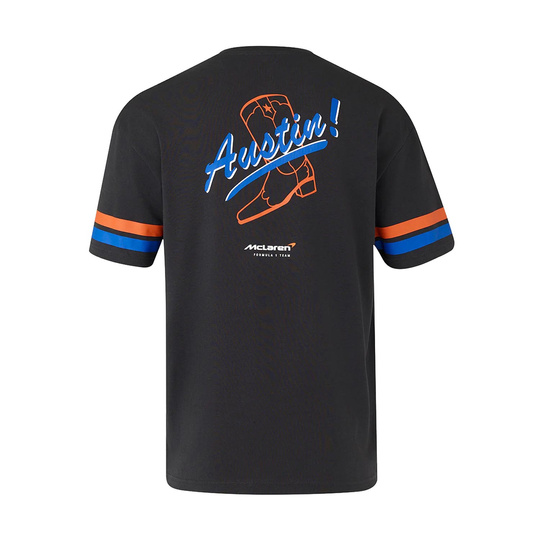 2025 McLaren F1 Mens Austin GP Edition T-Shirt grey