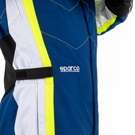 Sparco Kerb Karting Suit Blue/Yellow (FIA)