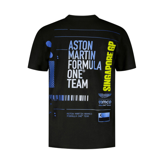2025 Aston Martin Aramco F1 Mens Singapore GP T-Shirt