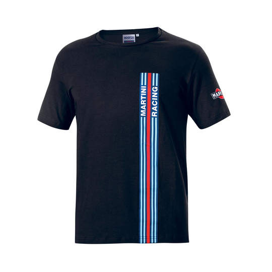 T-shirt Sparco Stripes Martini Racing noir
