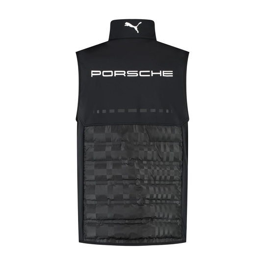 2025 Porsche Motorsport Men's Team Sleeveless Jacket Black