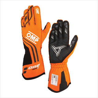 OMP Italy ONE EVO X Racing Gloves Orange (FIA)