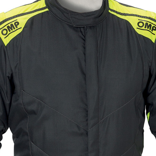 OMP ONE EVO AIR Race Suit Grey-Yellow (FIA)