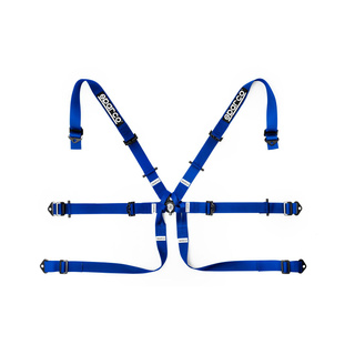 Sparco Formula H-7 6-Point Harness Blue (FIA)