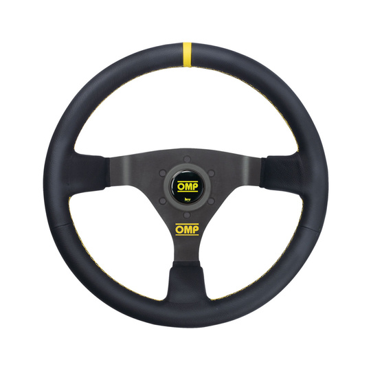 Volant OMP WRC jaune cuir