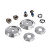Set de clips HANS para casco Bell plata