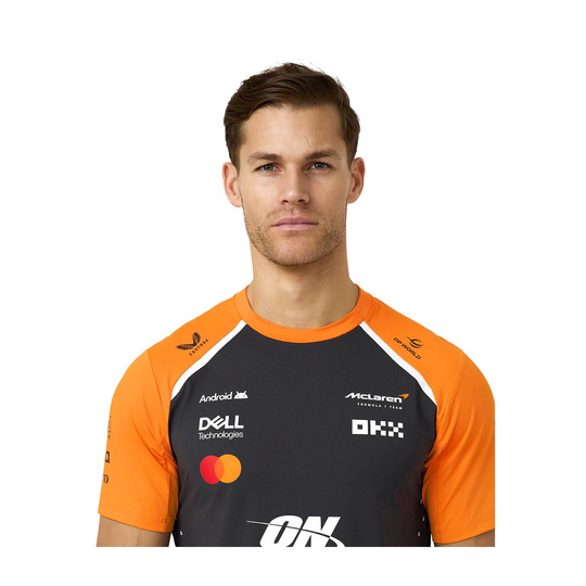 2025 McLaren F1 UK Mens Set Up Team T-Shirt grey