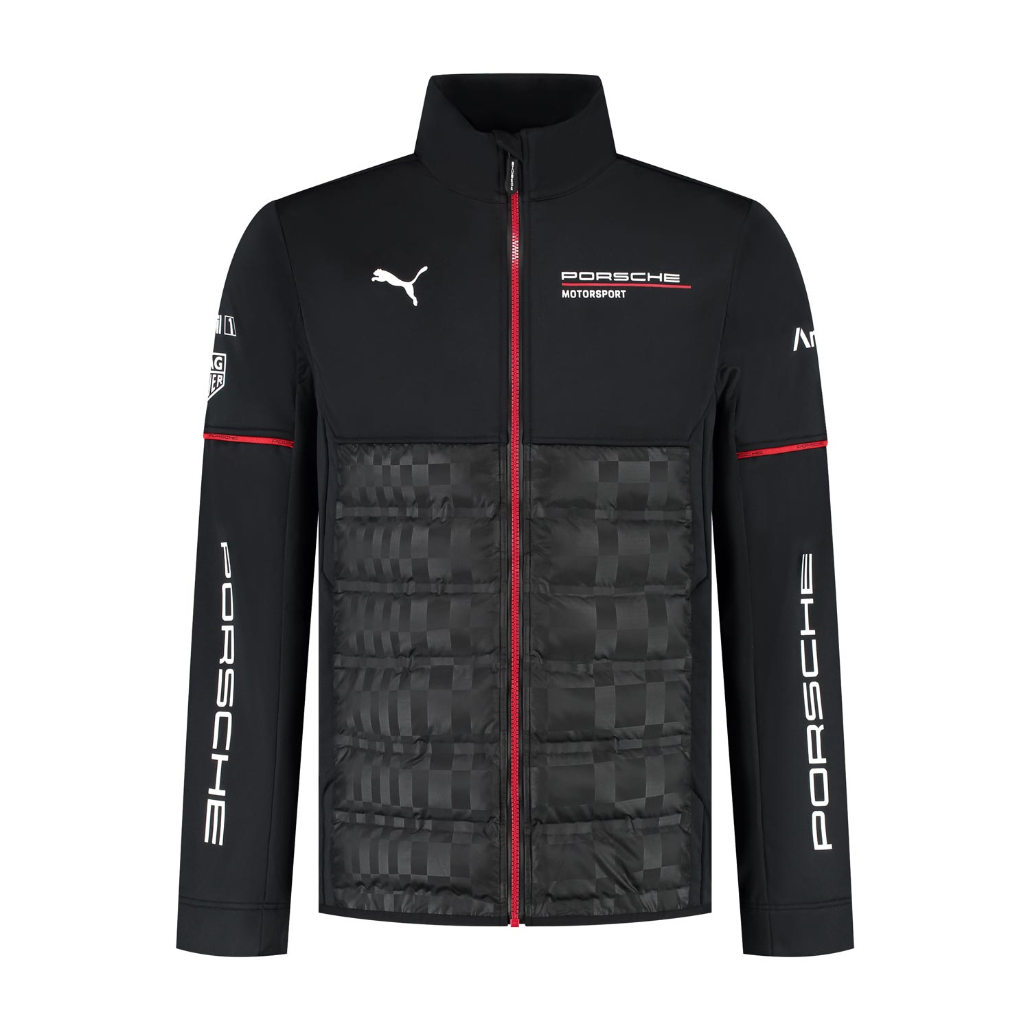 2026 Porsche Motorsport Men's Team Hybrid Jacket Black
