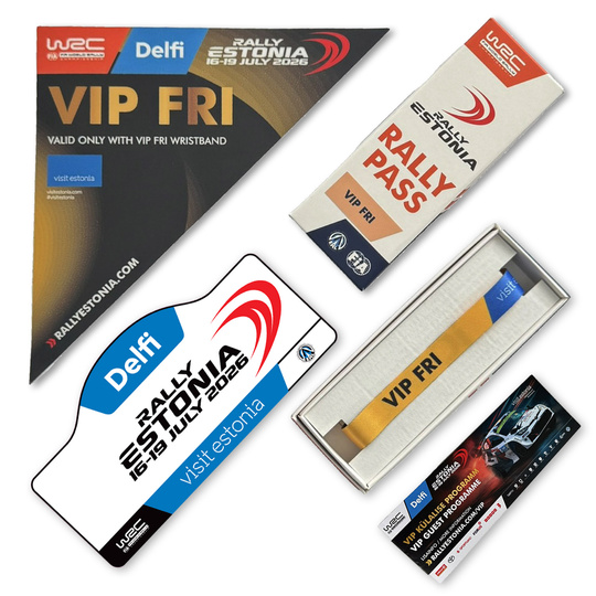 WRC Delfi Rally Estonia 2026 VIP Pass Friday — entrada VIP de un día