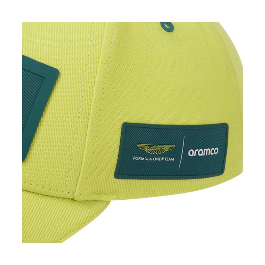 2024 Aston Martin UK Mens Alonso Kimoa Patch Cap lime