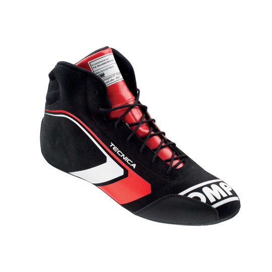 OMP Italy TECNICA MY21 Racing Shoes Black/Red (FIA )