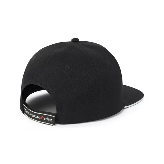 Toyota Gazoo Mens Logo Flat Brim Cap Black