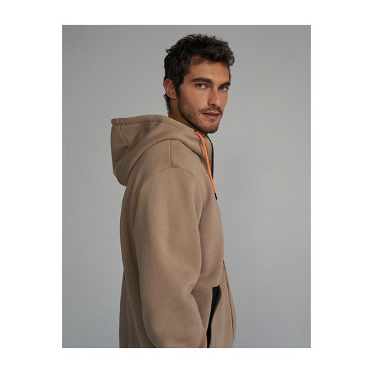 Dakar Rally Mens DKR ZIP H24 Hoodie sand