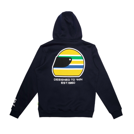 2026 Ayrton Senna Collection Ayrton Senna Helmet Zip Hoodie