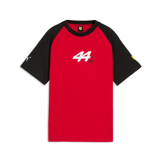Camiseta infantil Scuderia Ferrari F1 Lewis Hamilton Graphic 2026 roja