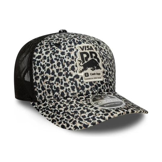 2026 Visa Cash App RB F1 Leopard Trucker Hat Black
