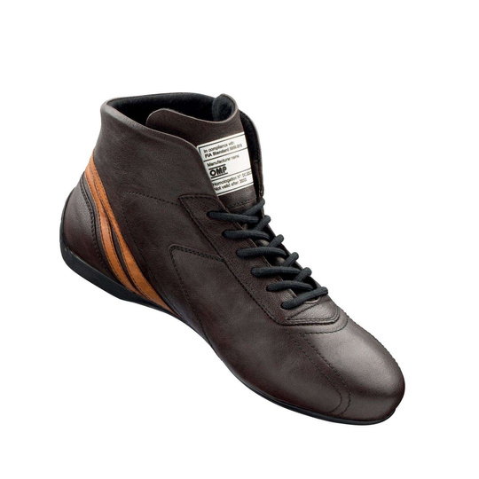 Botas OMP Carrera MY21 marrón oscuro (FIA)