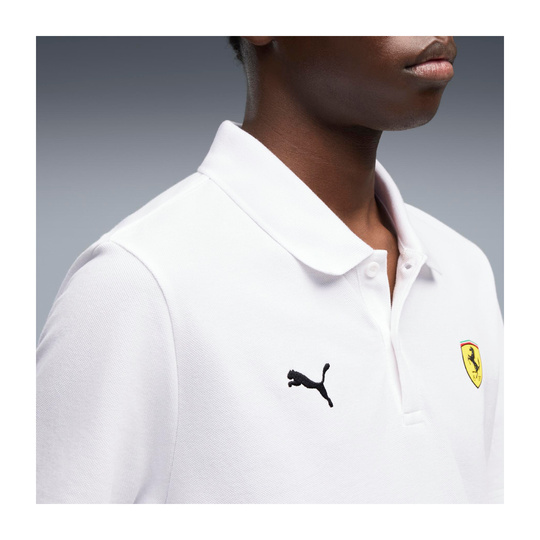 Polo Scuderia Ferrari F1 Logo 2026 blanc
