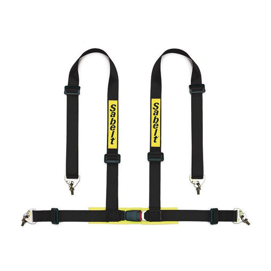 Sabelt 2" 4-Point Harness Black (ECE) Snap Hook