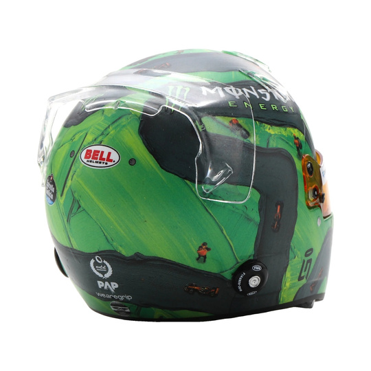 Casque miniature McLaren F1 Lando Norris Las Vegas GP 1:5