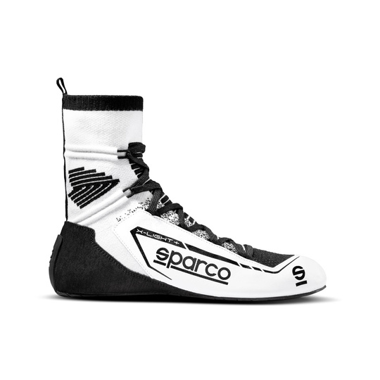Sparco X-Light+ Racing Shoes White/Black (FIA)