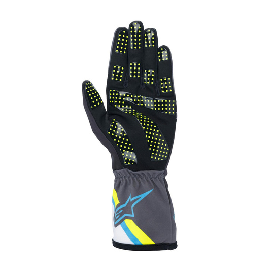Alpinestars TECH-1 K Race V2 Graph Racing Gloves Grey/Blue
