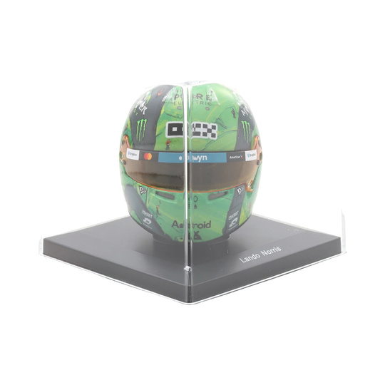 Casque miniature McLaren F1 Lando Norris Las Vegas GP 1:5