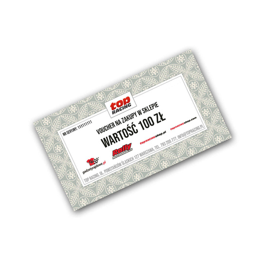Bon cadeau Top Racing 100 PLN