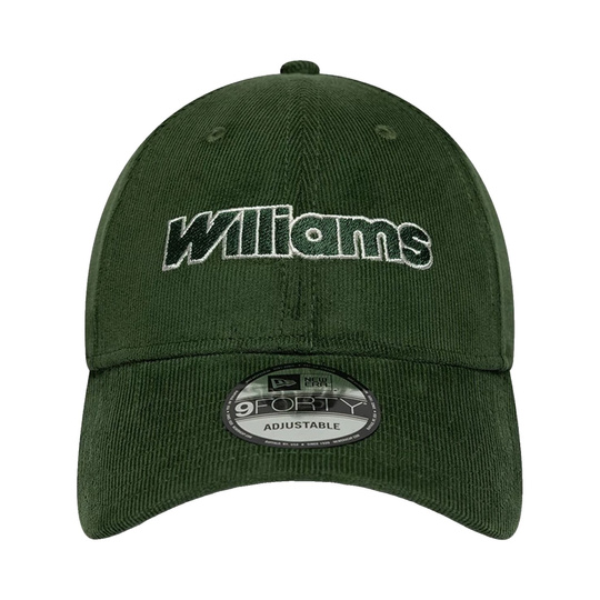 Casquette Williams F1 Traditional Cord 2026 verte