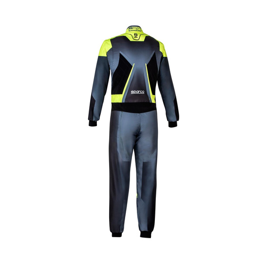 Mono de karting infantil Sparco Prime K negro/amarillo (FIA)
