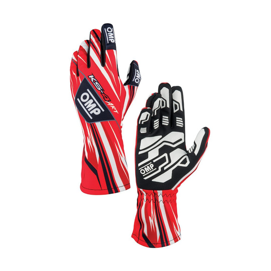 OMP KS-4 ART Racing Gloves Red