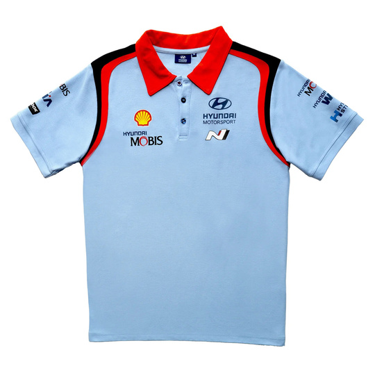 2025 Hyundai Motorsport Men's Polo Shirt Team WRC blue