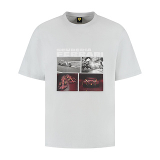 2025 Scuderia Ferrari F1 Men's Driver Gray T-shirt